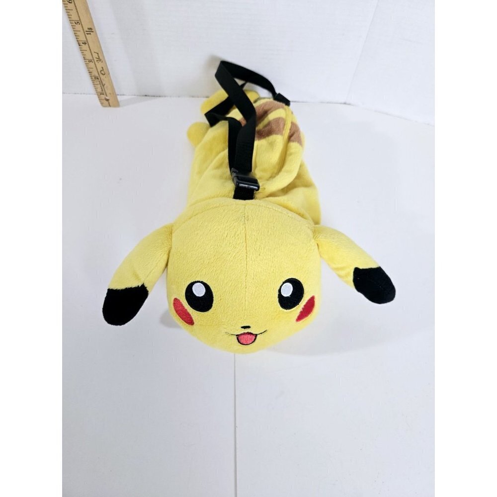 Pokémon Pikachu Plush Backpack Bag 2007 NWT Vintage Tongue Out - Picture 2 of 8